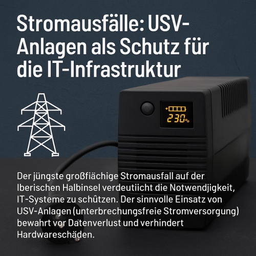 Stromausfälle: Warum USV-Anlagen für kleine Unternehmen unverzichtbar sind